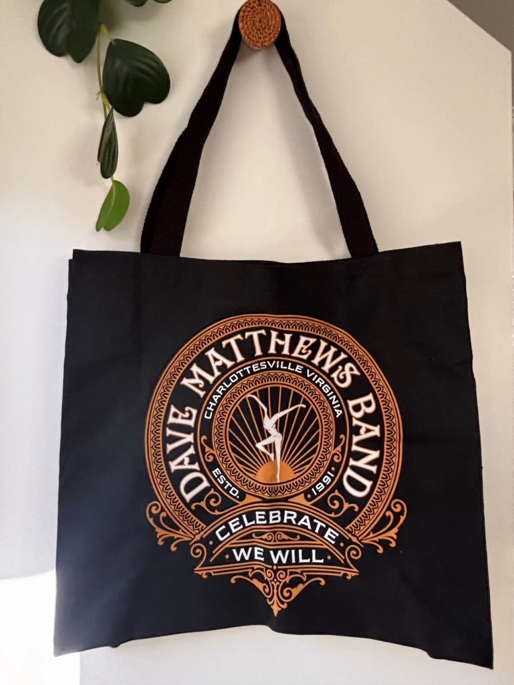 Dave Matthews Band -Concert Black Tote-Official Tote from Rock & Hall of Fame